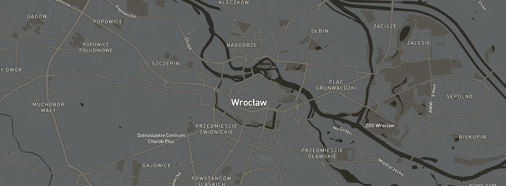 Mapa Wrocławia – lokalizacja biura Archimetria